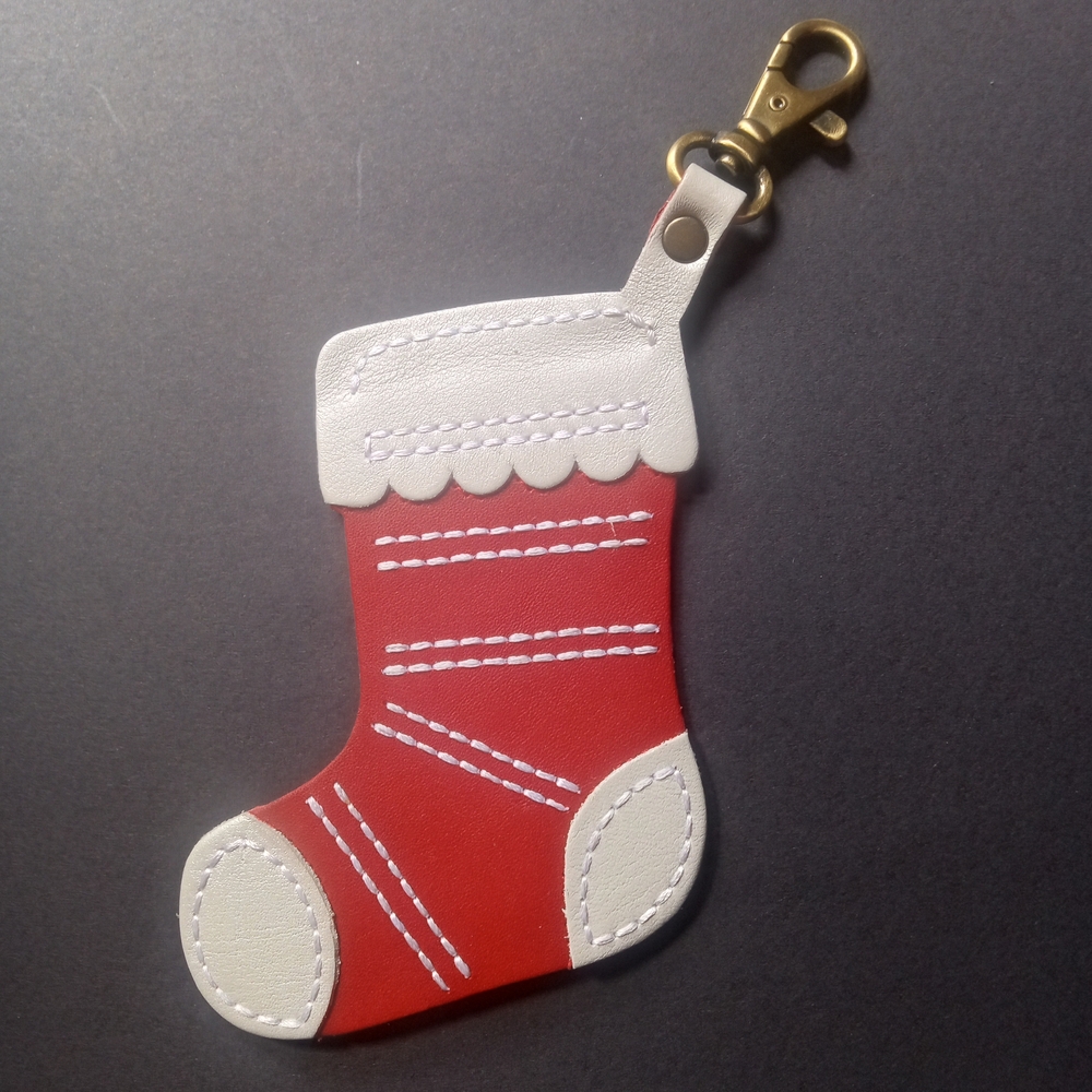 Portland Leather Stocking Stuffed Keychain